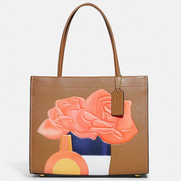 🌺 Coach X Tom Wesselmann Cashin Carry Tote 22 - Picture 1 of 13